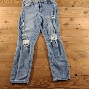No Boundries Jeans Womens Size 11 Distressed Blue